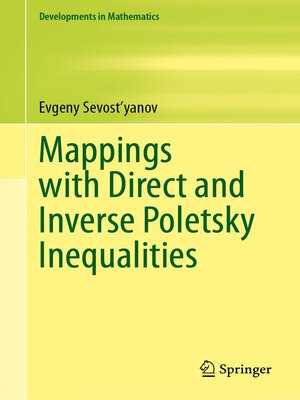 cover image of Mappings with Direct and Inverse Poletsky Inequalities